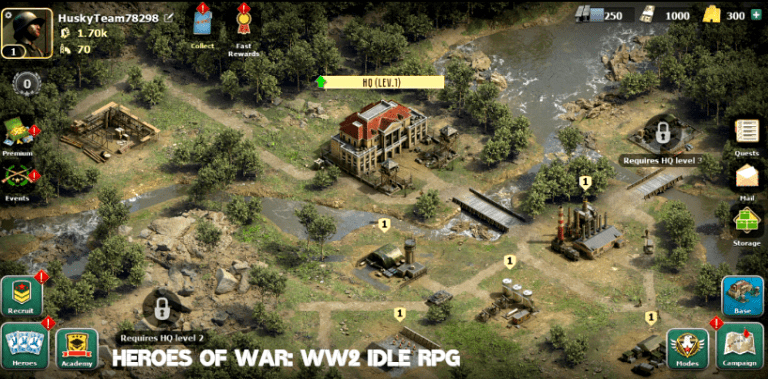 Heroes of War: WW2 Idle RPG