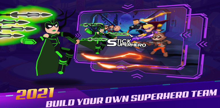 Stickman Super Heroes - Stick Battle Arena Fight